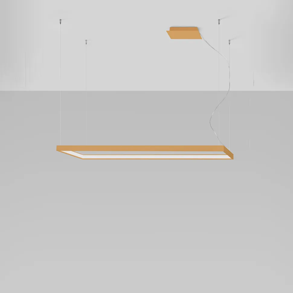 Żyrandol TUULA L złoty LED 4000K