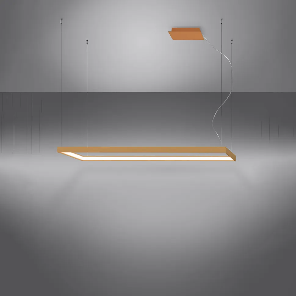 Żyrandol TUULA L złoty LED 4000K