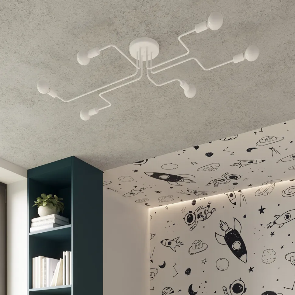 Żyrandol VECTOR 8 biały