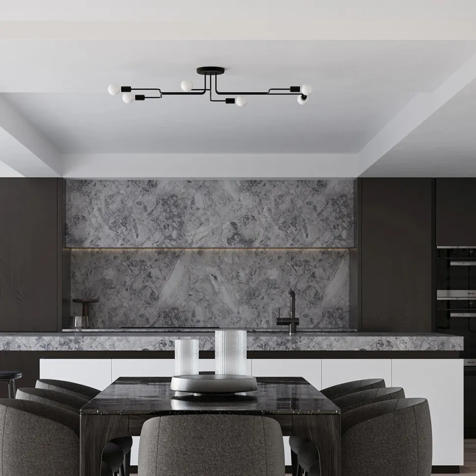 Żyrandol VECTOR 4 czarny