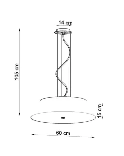 Żyrandol VEGA 60 czarny