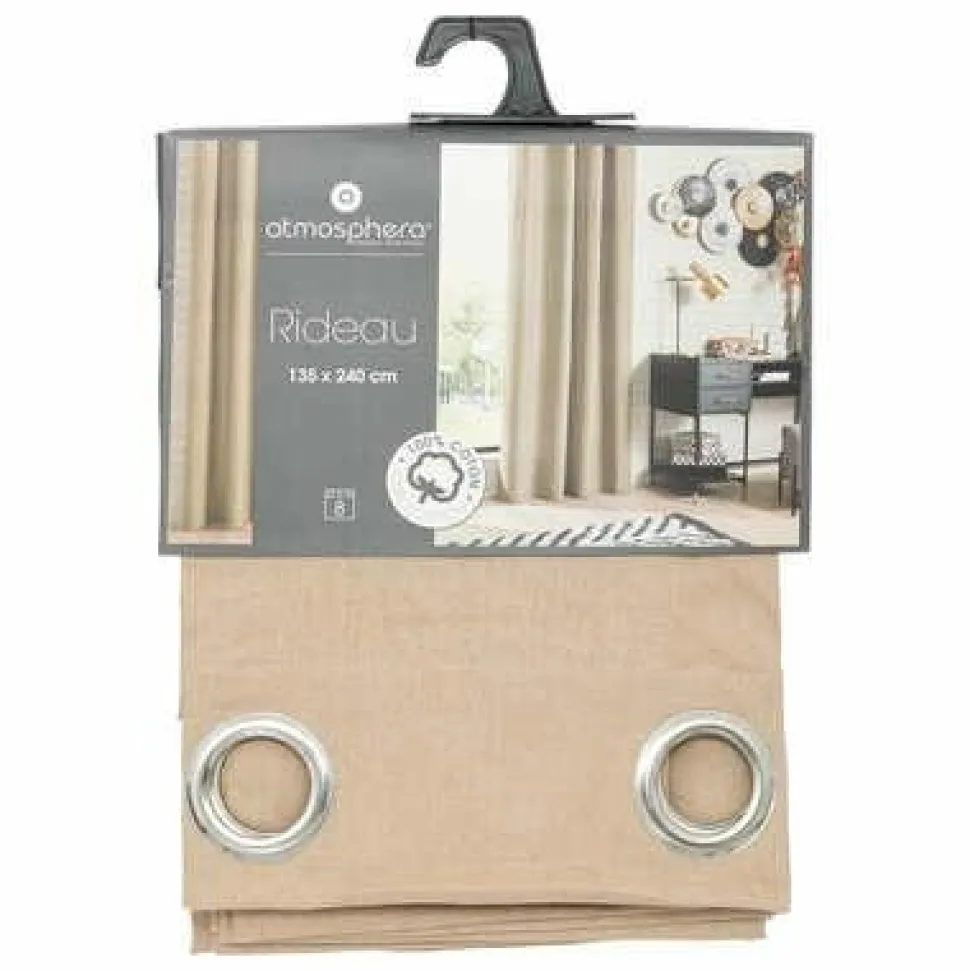 Zasłona Anjali beżowa 135x240cm