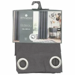 Zasłona Anjali szara 135x240cm