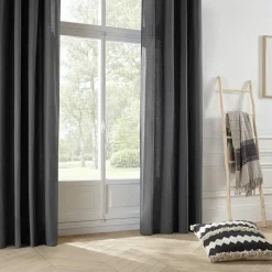 Zasłona Panama szara 140x260cm