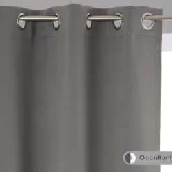 Zasłony 2 szt zaciemniające 135x240 cm szare