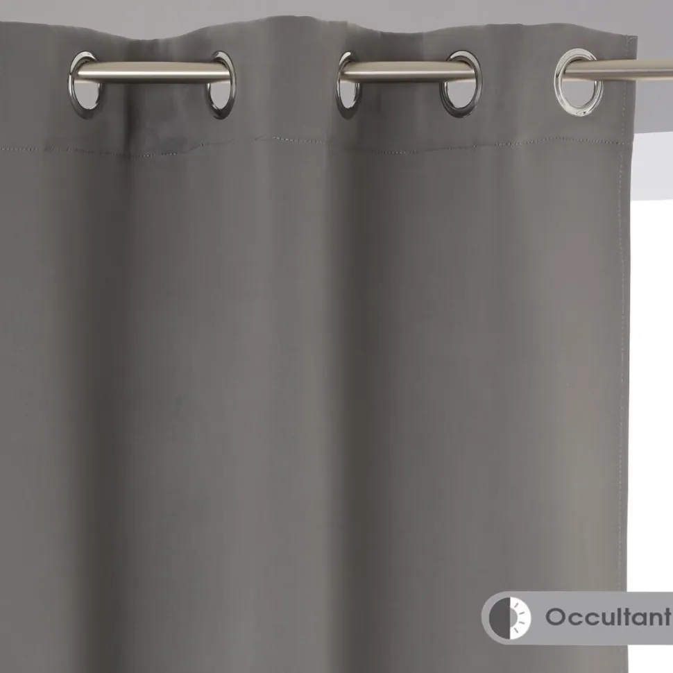 Zasłony 2 szt zaciemniające 135x240 cm szare