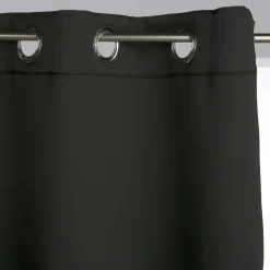 Zasłony 2 szt zaciemniające 135x240 cm czarne