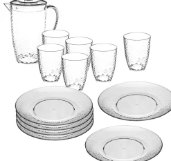 Zastawa Estiva na 6 osób plastikowy