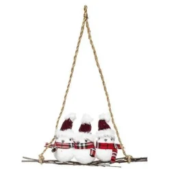 Zawieszka z 3 ptaszkami na gałązce 35 cm