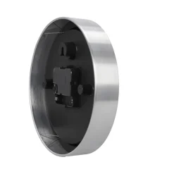 Zegar Ago chrom / biały