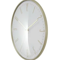 Zegar ścienny Luce biały/złoty