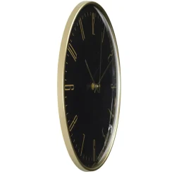 Zegar ścienny Luce czarny/złoty