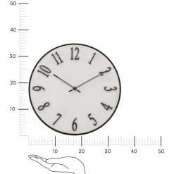 Zegar Edgar 35 cm biały