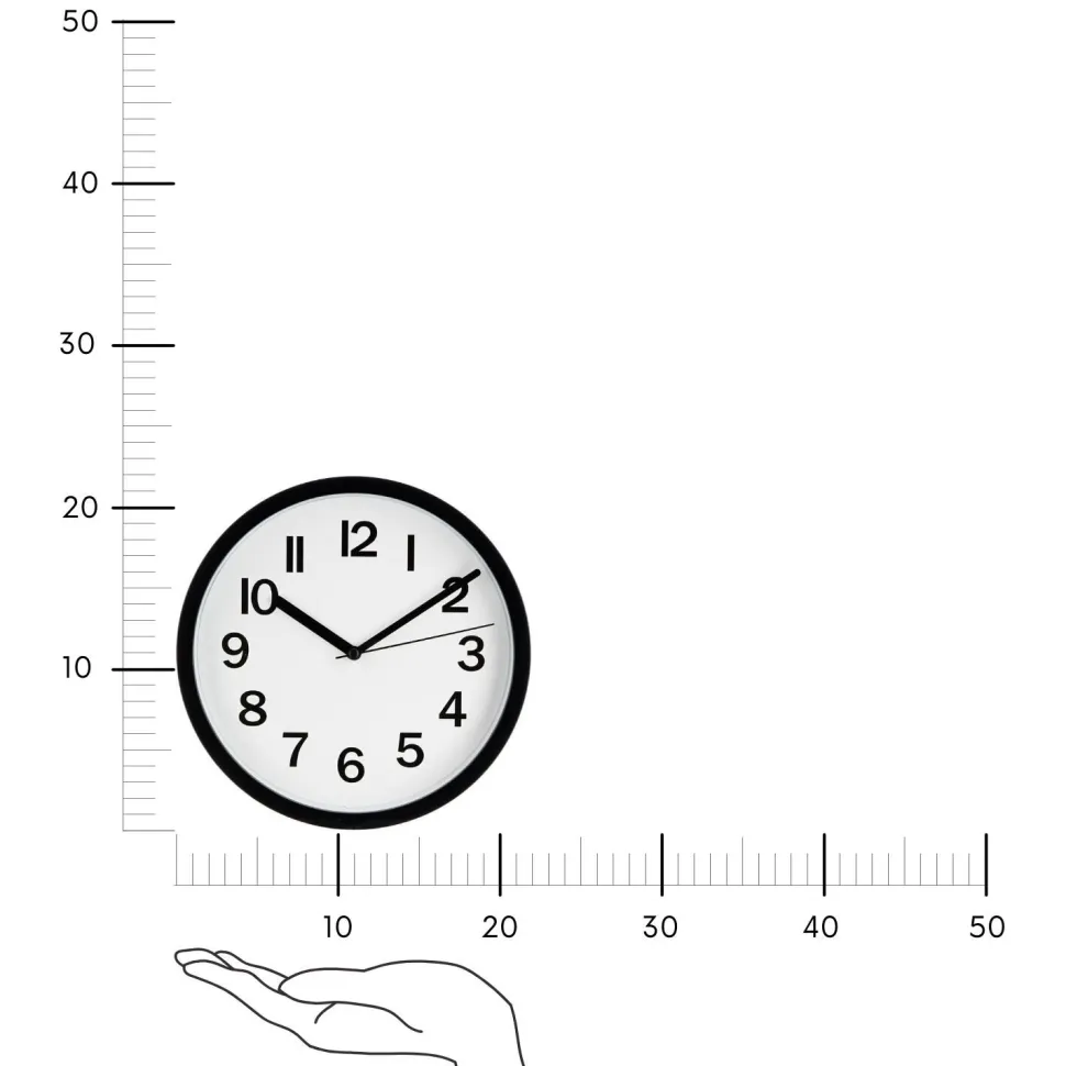 Zegar Loly 22cm czarny