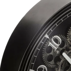Zegar Meca 37cm czarny