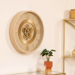 Zegar mechaniczny Guiliana 50 cm beżowy