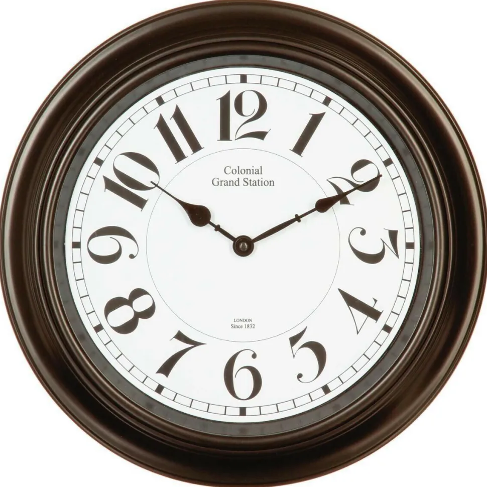 Zegar Moldi 40cm czarny