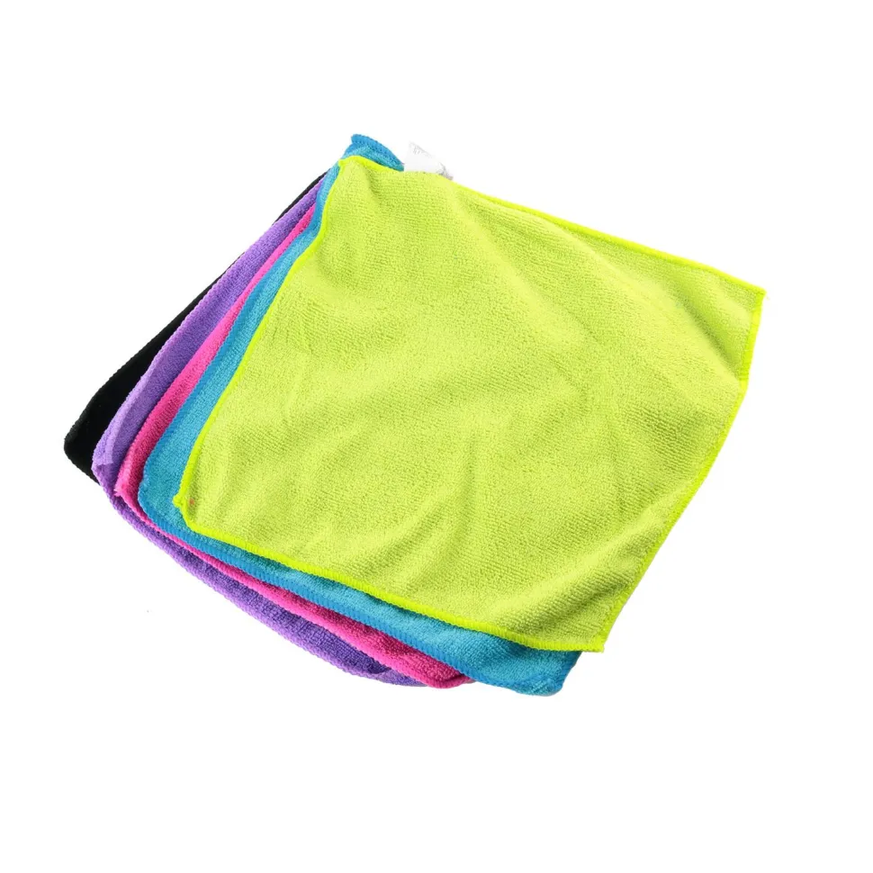 Zestaw 5 ścierek z mikrofibry 30x28cm kolorowe