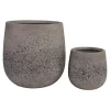 Zestaw 2 doniczek Sutton szare
