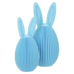 Zestaw 2 figurek wielkanocnych jajek niebieskich