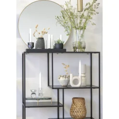 Zestaw 3 kamiennych wazonów Velas szarych