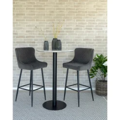 Zestaw 3 kamiennych wazonów Velas szarych