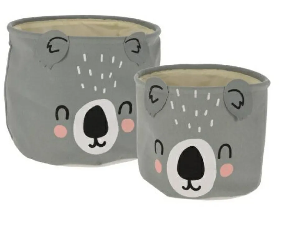 Zestaw 2 koszy Koala z tkaniny