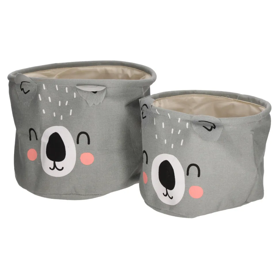 Zestaw 2 koszy Koala z tkaniny