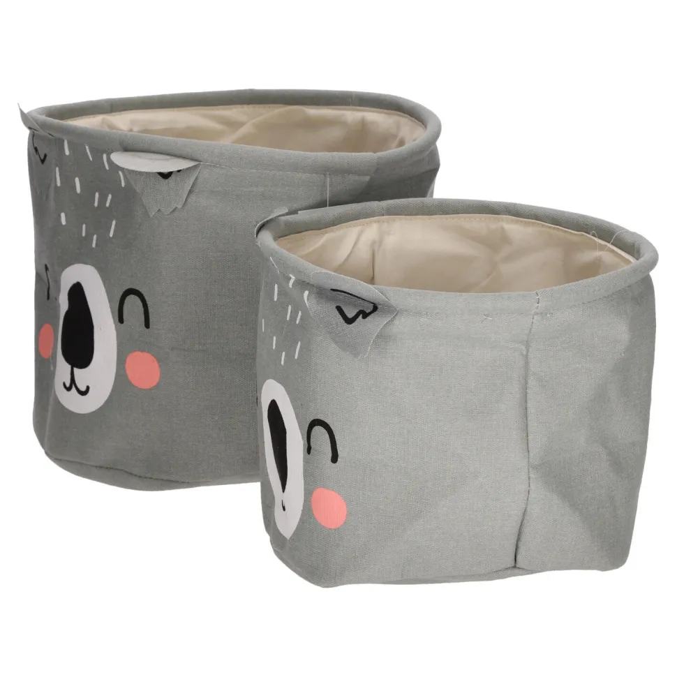 Zestaw 2 koszy Koala z tkaniny