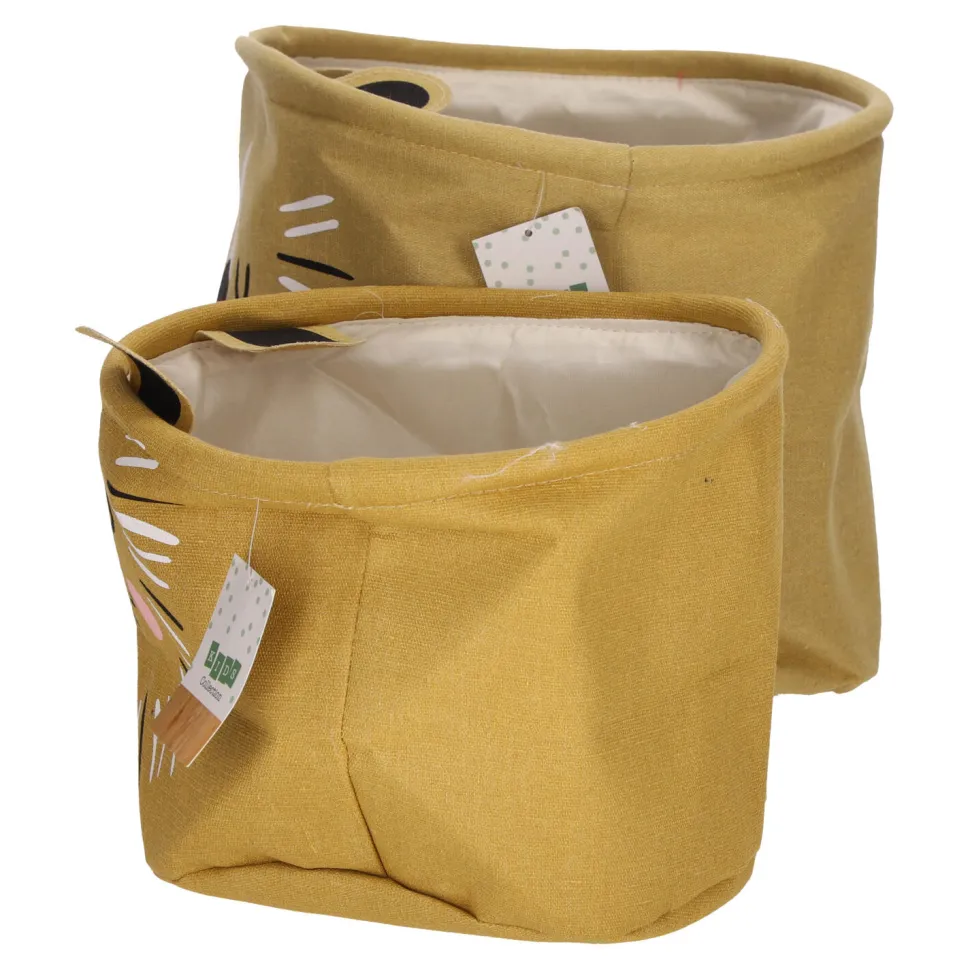 Zestaw 2 koszy Lew z tkaniny