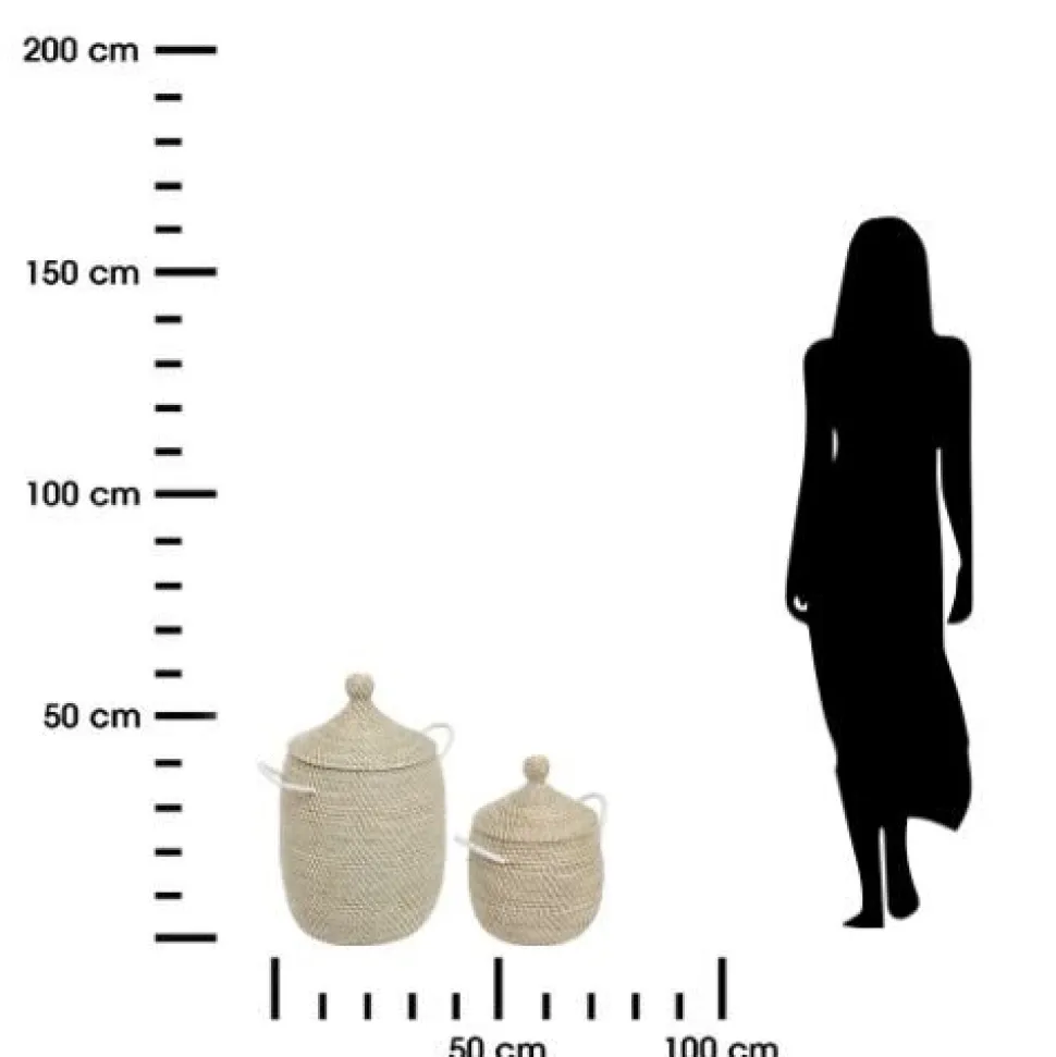 Zestaw 2 koszy Soleya naturalne