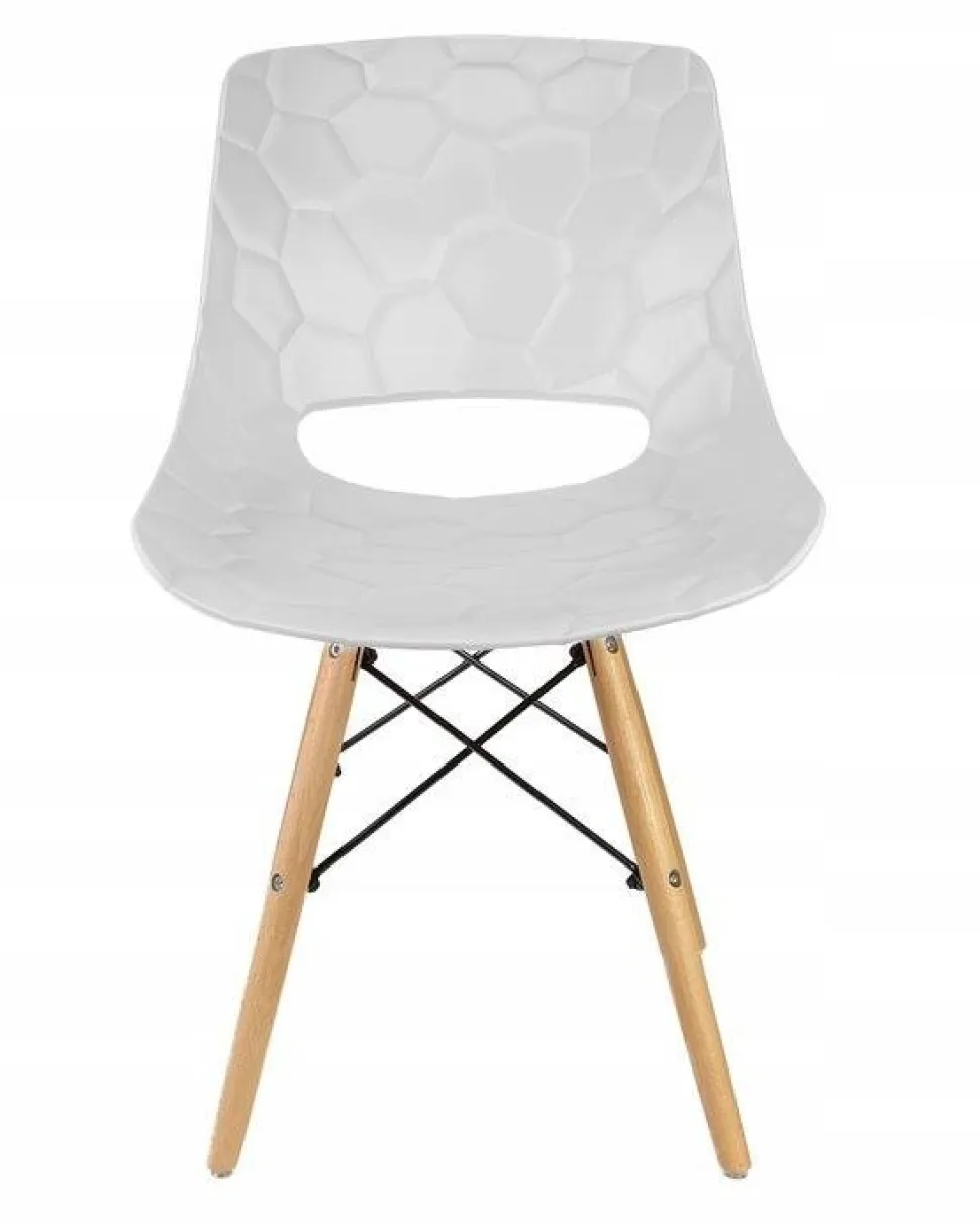 Zestaw 2 krzeseł Tortuga białe