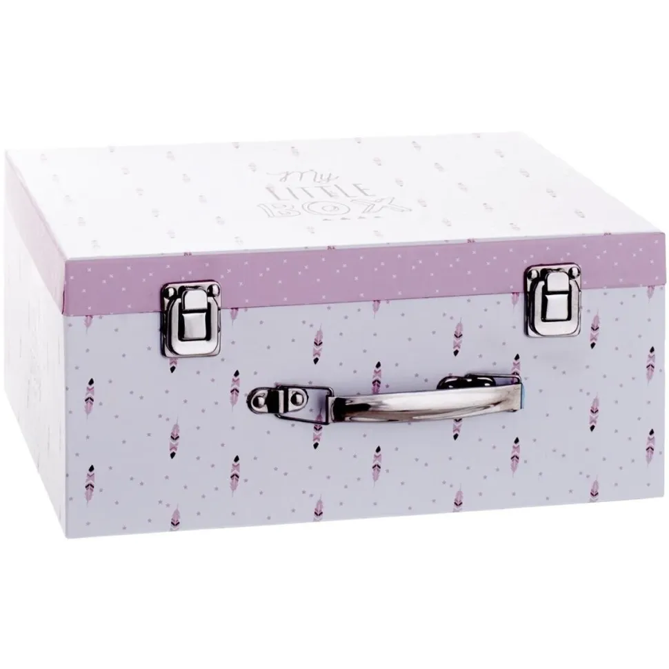 Zestaw 3 kufrów dziecięcych różowe