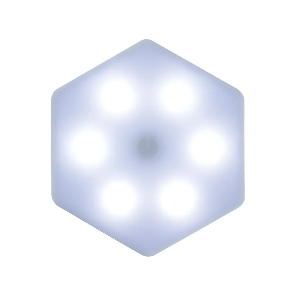 Zestaw 6 lampek ściennych Hexagonal