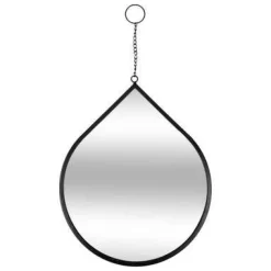 Zestaw 3 luster Drop w kształcie kropli   czarny