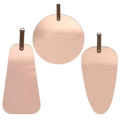 Zestaw 3 luster Pagaj Intesi miedziane