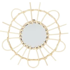 Zestaw 3 luster rattanowych Lipsi