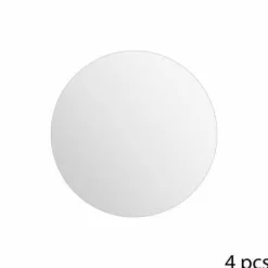 Zestaw 4 luster 20x20cm samoprzylepnych  okrągłych
