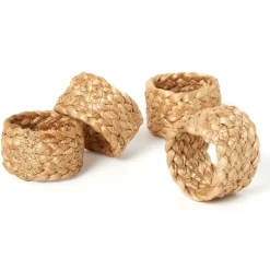 Zestaw 4 obrączek na serwetki jutowe