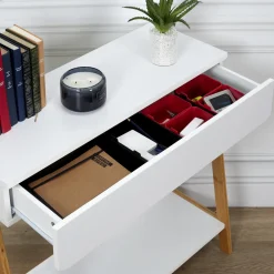 Zestaw 7 organizerów czarne/czerwone