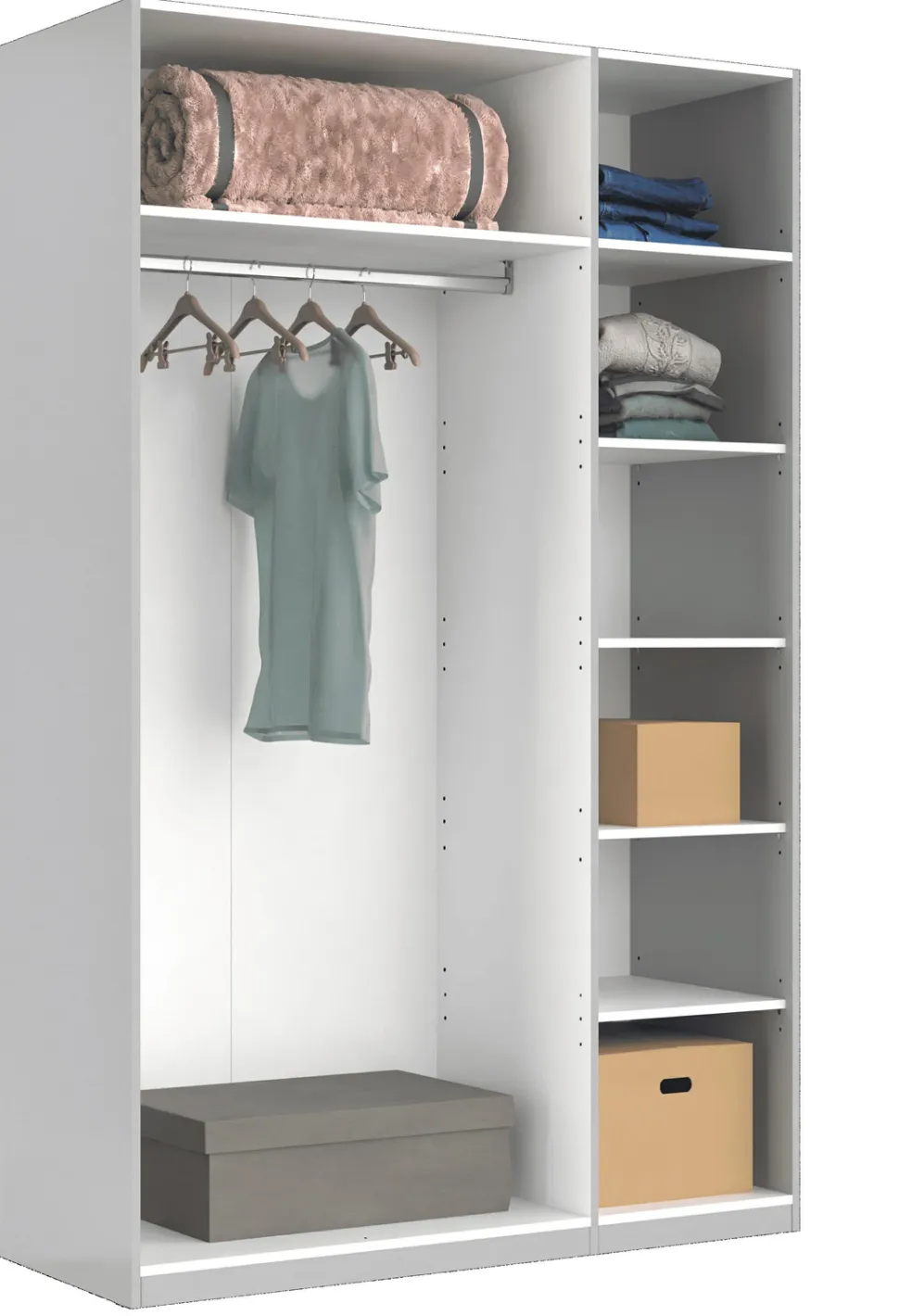 Zestaw 2 półek do szafy 42szerokość