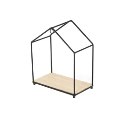 Zestaw 3 półek Filaire czarny/naturalny