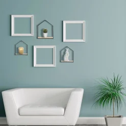 Zestaw 3 półek Filaire czarny/naturalny