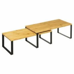 Zestaw 2 półek nablatowych Blackwood