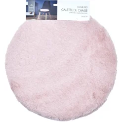 Zestaw 6 poduszek Furry na krzesła różow