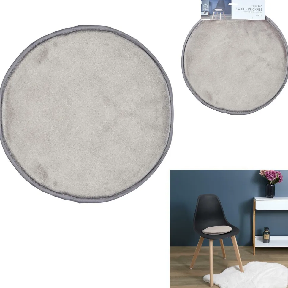 Zestaw 6 poduszek Velvet na krzesło Taup