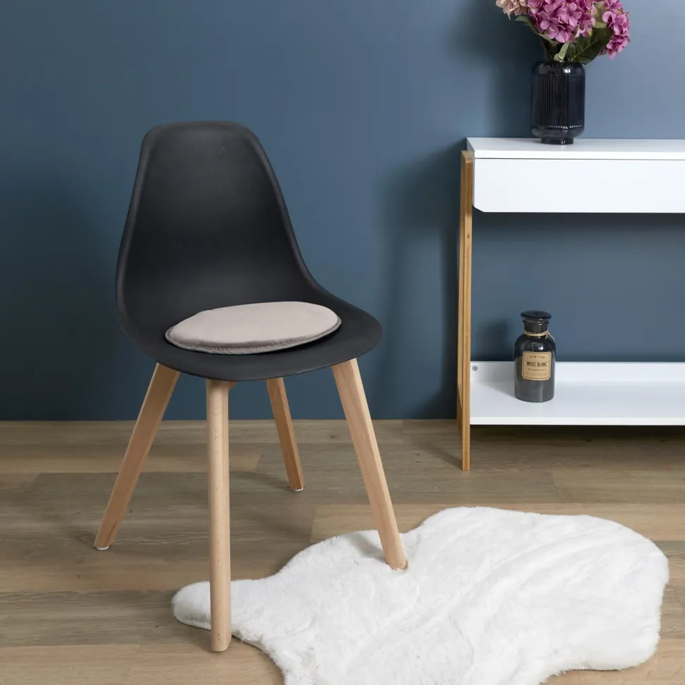 Zestaw 6 poduszek Velvet na krzesło Taup