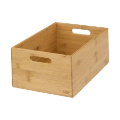 Zestaw 3 pudełek bambusowych z uchwytami