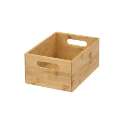 Zestaw 3 pudełek bambusowych z uchwytami