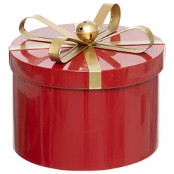 Zestaw 3 pudełek okrągłych czerwony